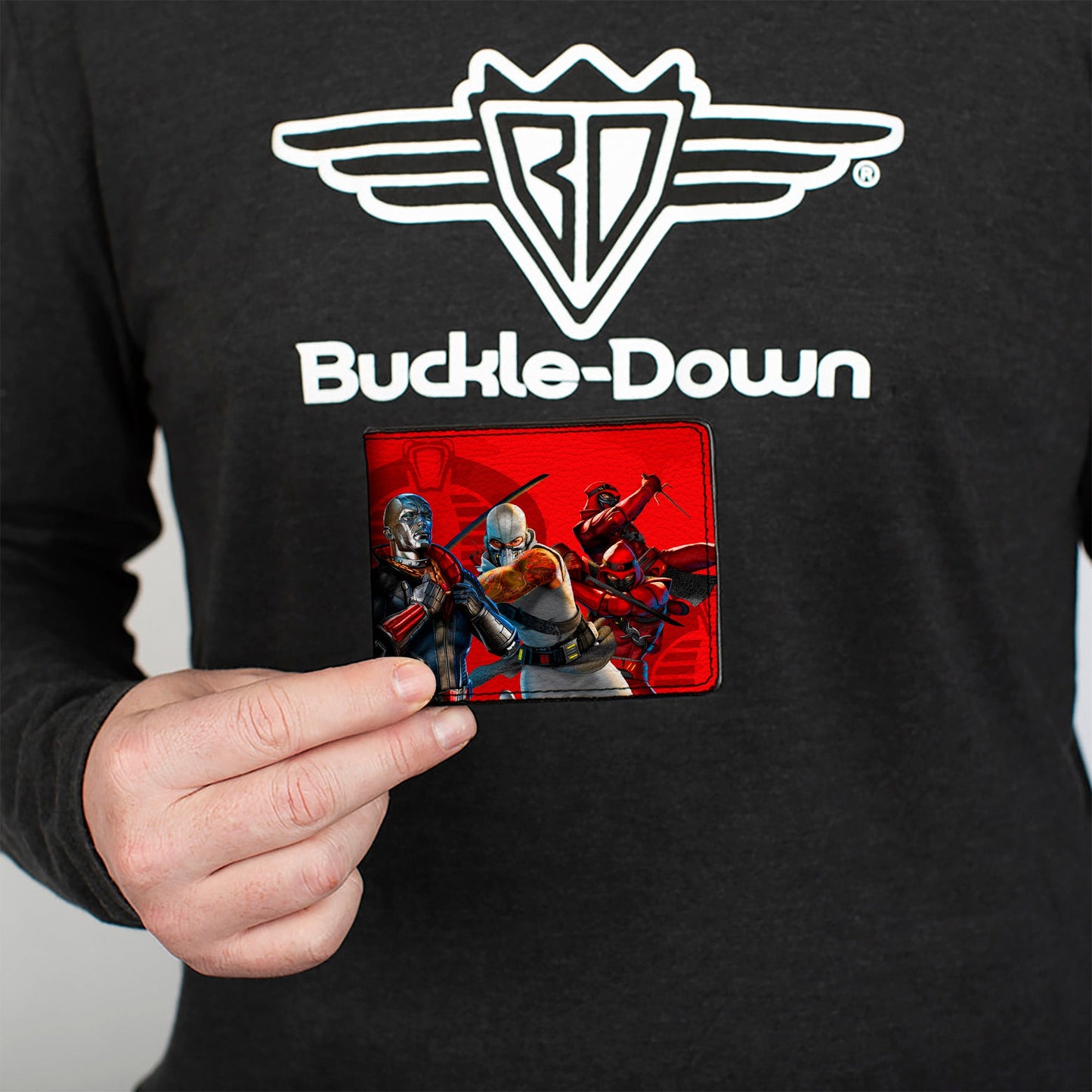 Bi-Fold Wallet - GI Joe COBRA Agents Group Pose and Logo Reds