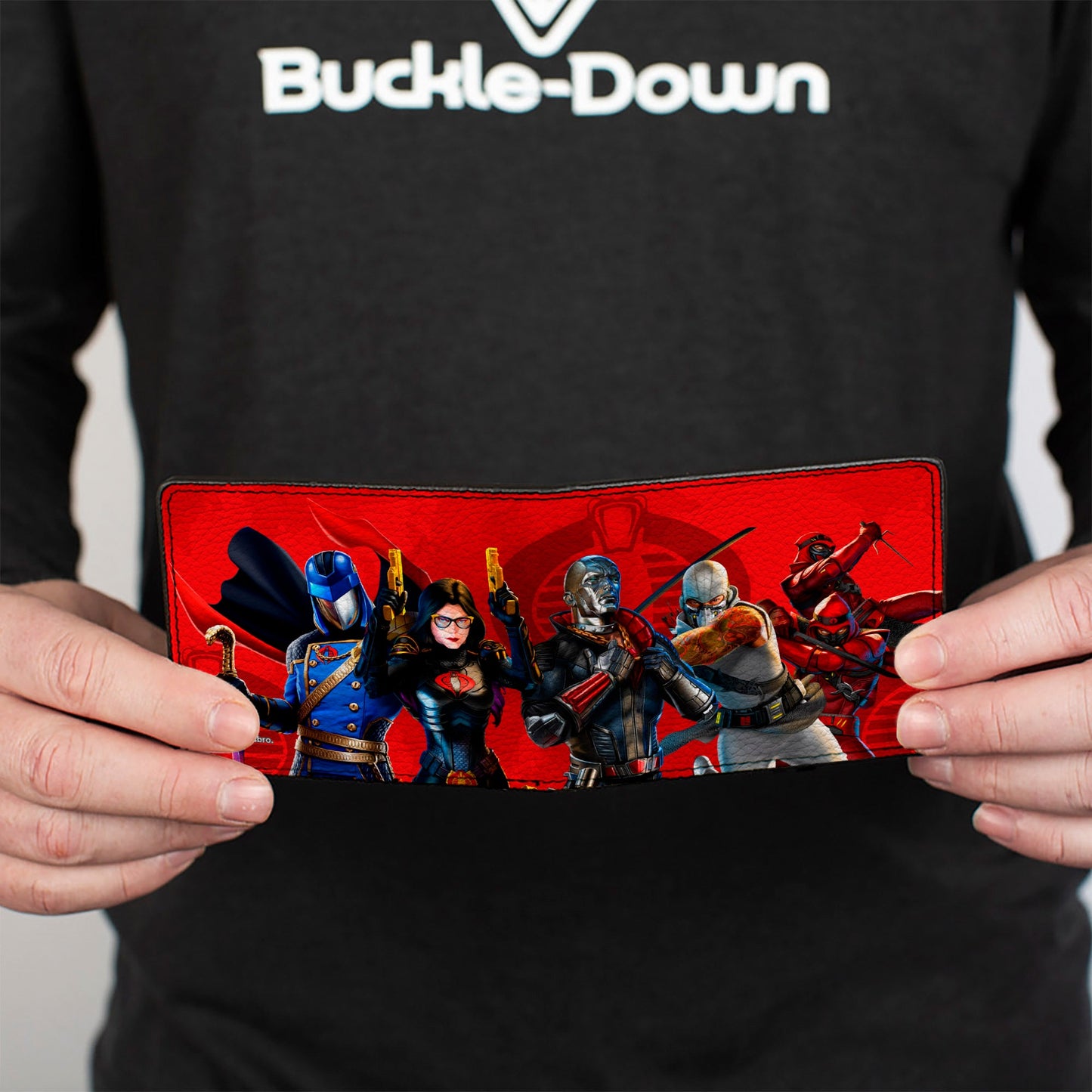 Bi-Fold Wallet - GI Joe COBRA Agents Group Pose and Logo Reds