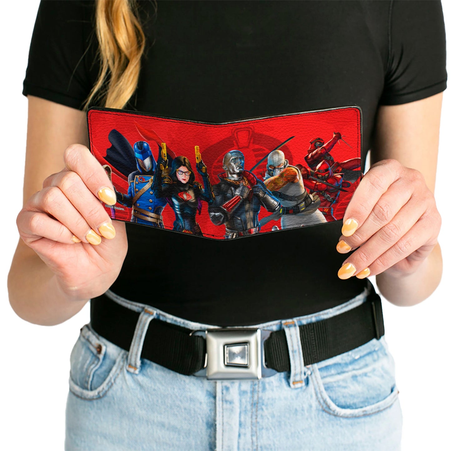 Bi-Fold Wallet - GI Joe COBRA Agents Group Pose and Logo Reds