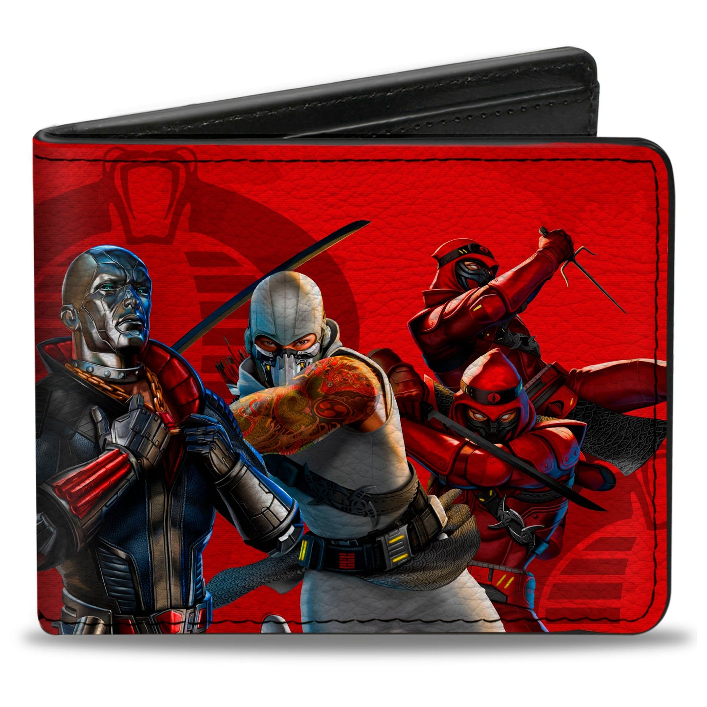Bi-Fold Wallet - GI Joe COBRA Agents Group Pose and Logo Reds