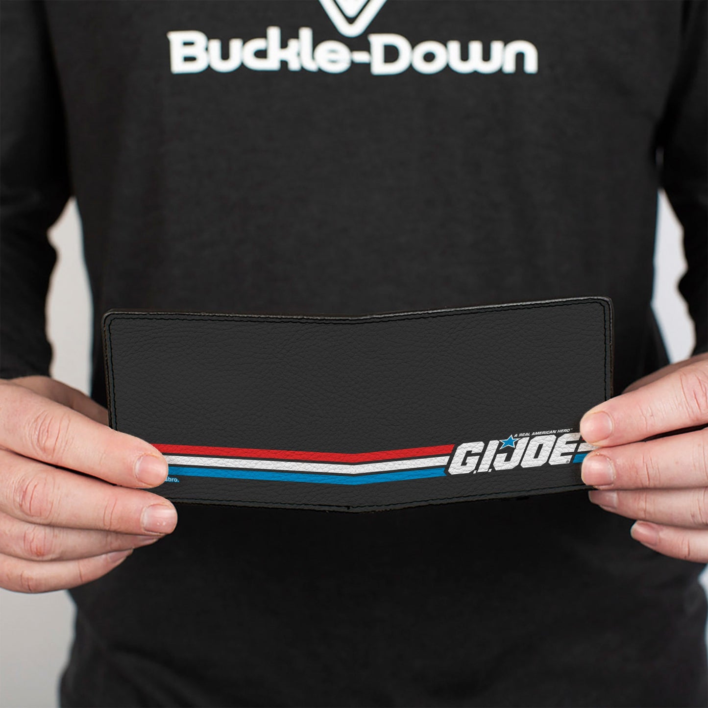 Bi-Fold Wallet - GI JOE Title Logo Stripe Black/Red/White/Blue
