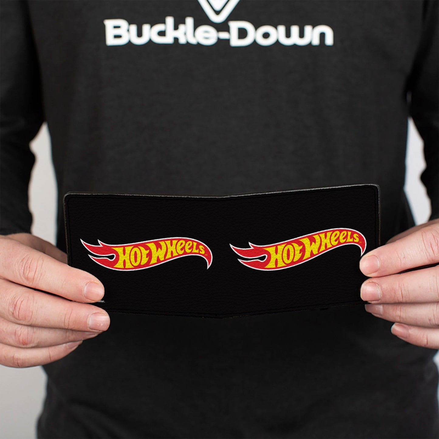 Bi-Fold Wallet - HOT WHEELS Fire Logo Black/Red/Yellow