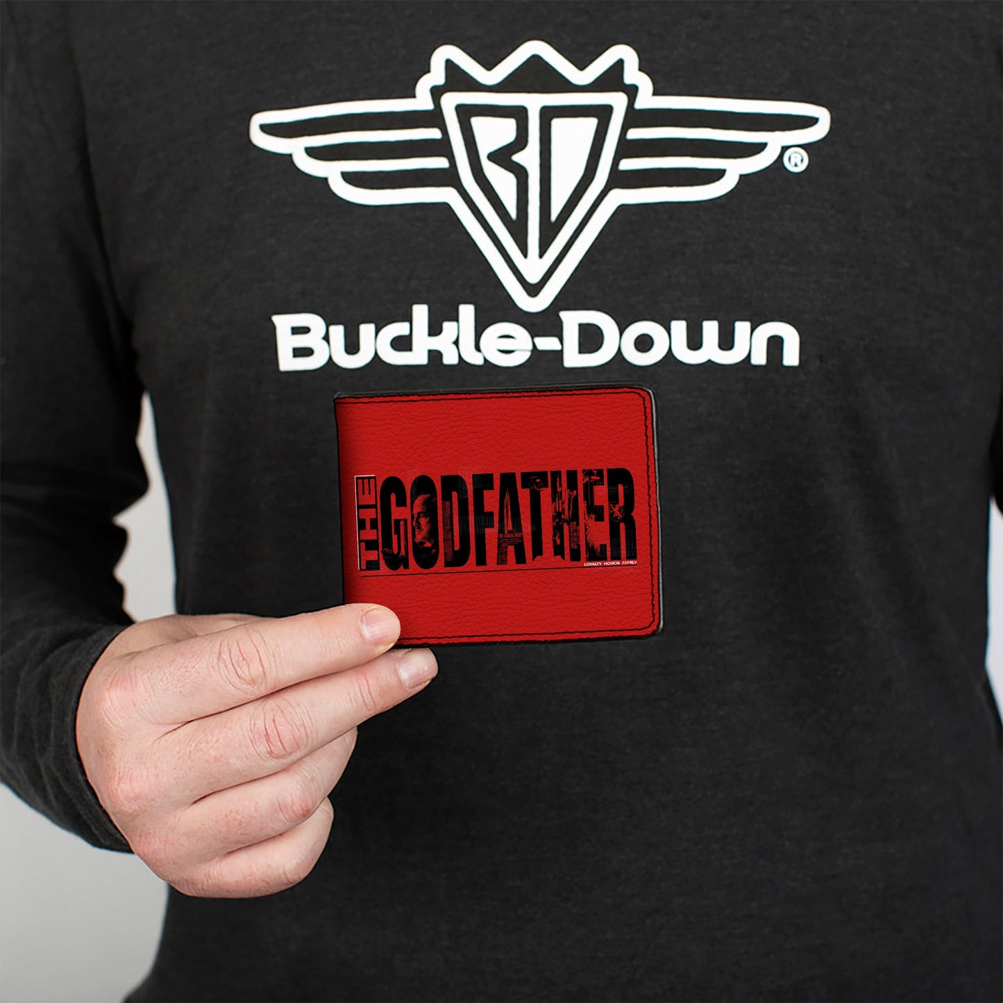 Bi-Fold Wallet - THE GODFATHER LOYALTY HONOR FAMILY Red/Black/White