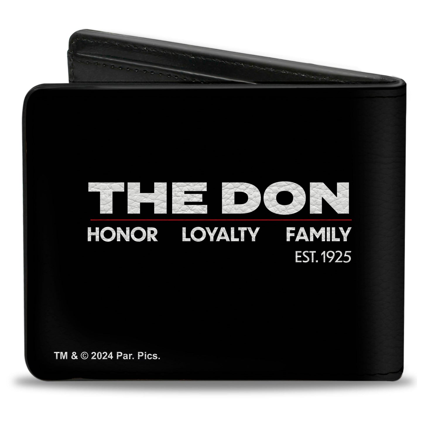 Bi-Fold Wallet - The Godfather Vito Corleone THE DON LOYALTY HONOR FAMILY Black/White/Red