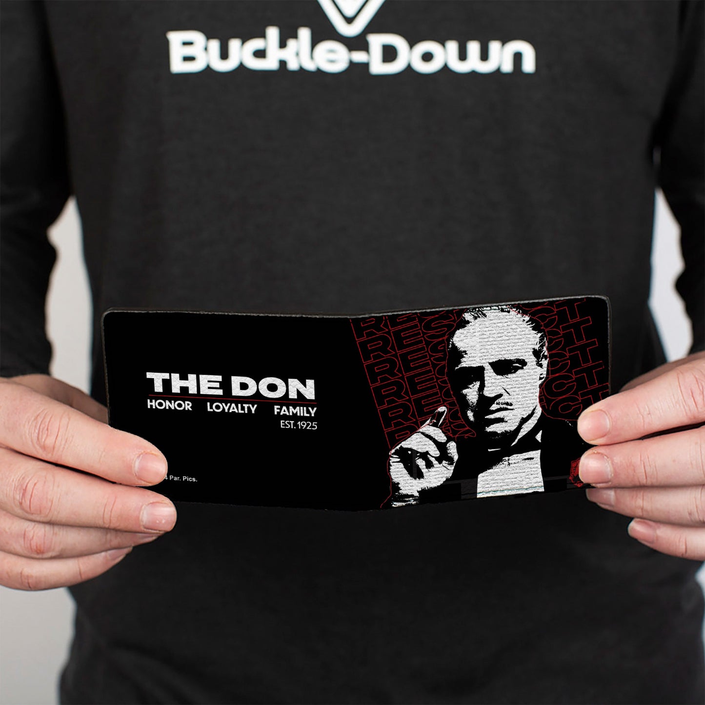 Bi-Fold Wallet - The Godfather Vito Corleone THE DON LOYALTY HONOR FAMILY Black/White/Red