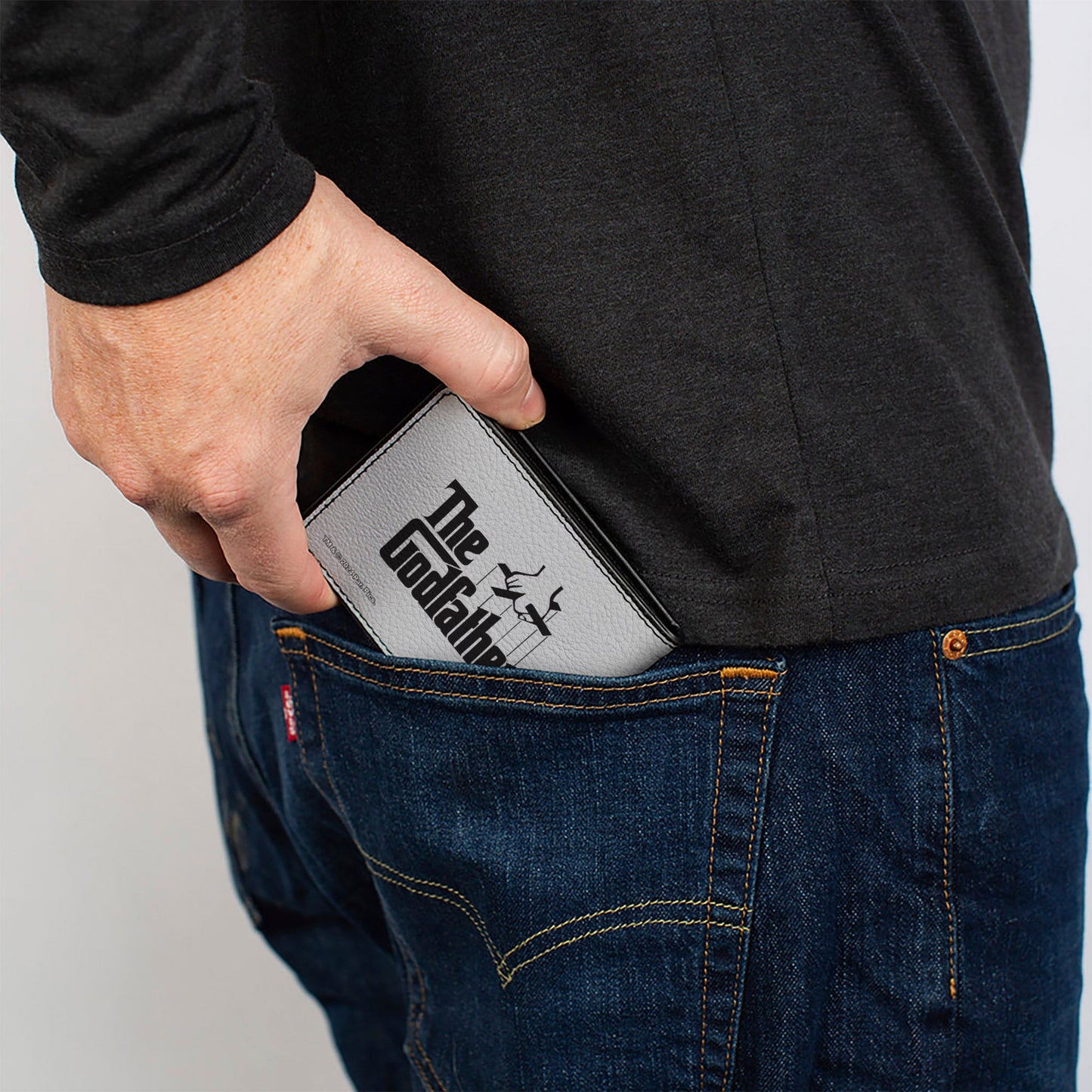 Bi-Fold Wallet - The Godfather I'LL MAKE HIM AN OFFER and Title Logo News Print White/Black/Red