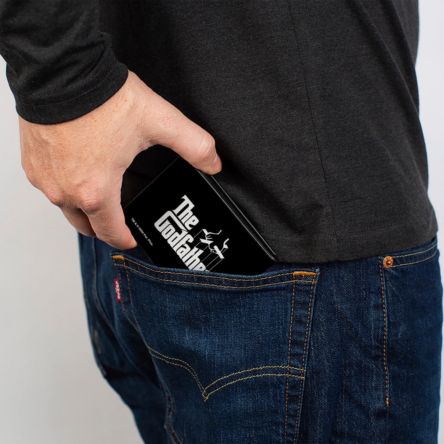 Bi-Fold Wallet - The Godfather Vito Corleone I'M GONNA MAKE HIM AN OFFER Pose Black/White
