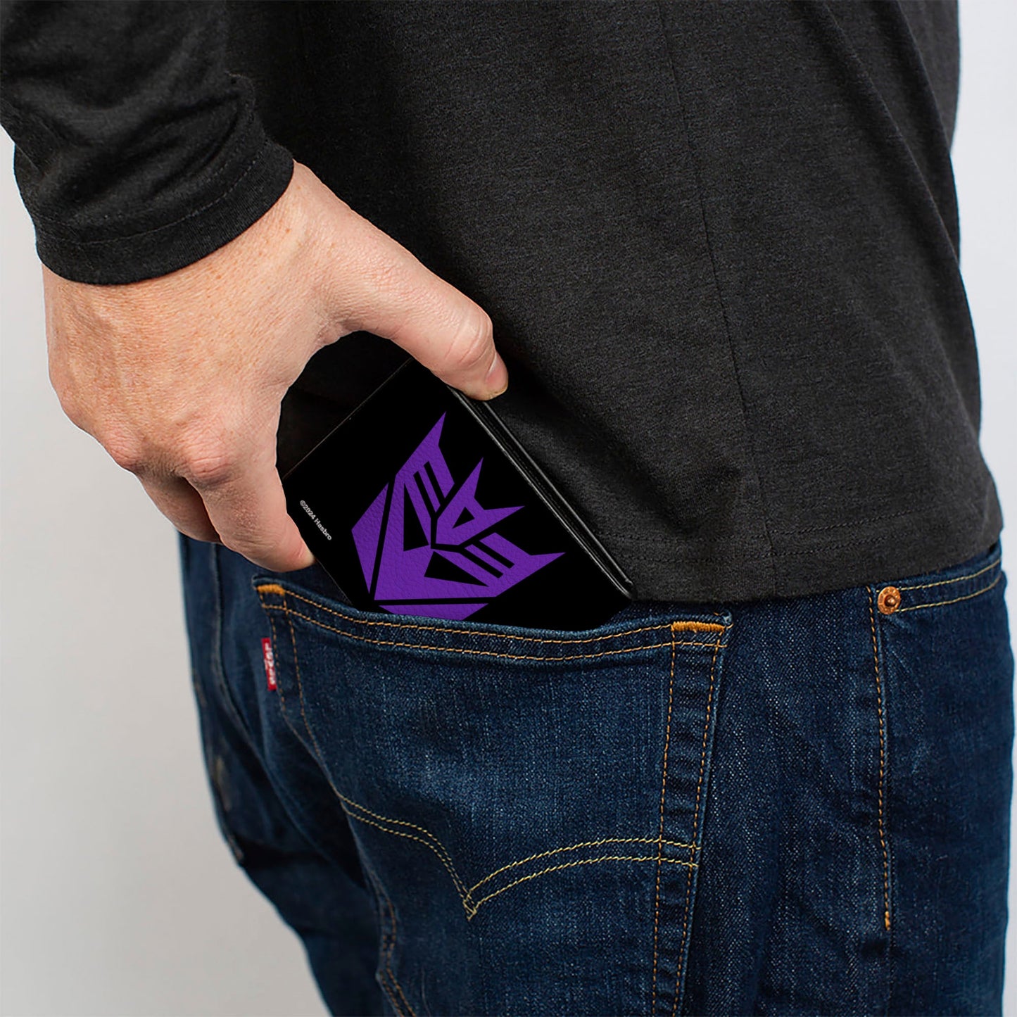 Bi-Fold Wallet - Transformers Decepticon Shield Black/Purple