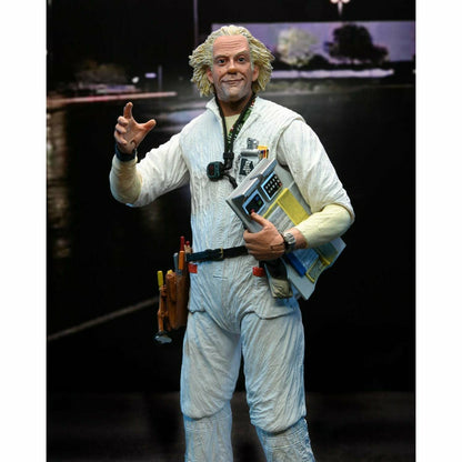 NECA Back to the Future 7" Scale Action Figure - Ultimate Doc Brown (1985 "Hazmat Suit")