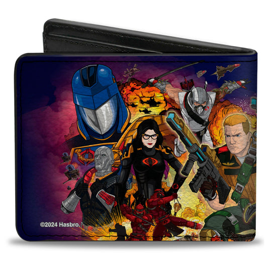 Bi-Fold Wallet - GI Joe Universe Agents  Explosion Group Pose Blue
