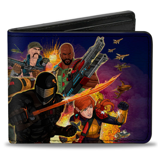 Bi-Fold Wallet - GI Joe Universe Agents  Explosion Group Pose Blue