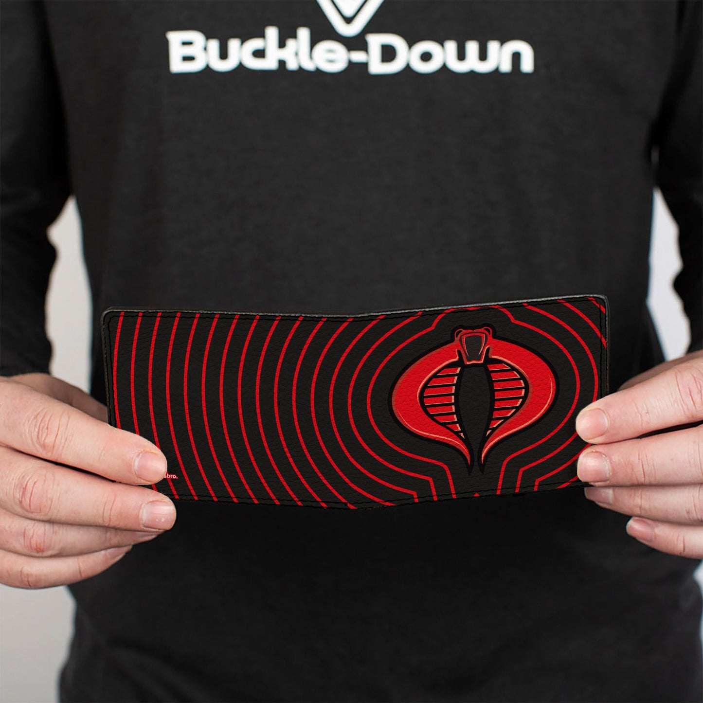 Bi-Fold Wallet - GI Joe COBRA Ripple Logo Black/Red