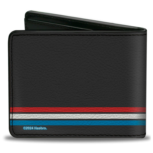Bi-Fold Wallet - GI JOE Title Logo Stripe Black/Red/White/Blue