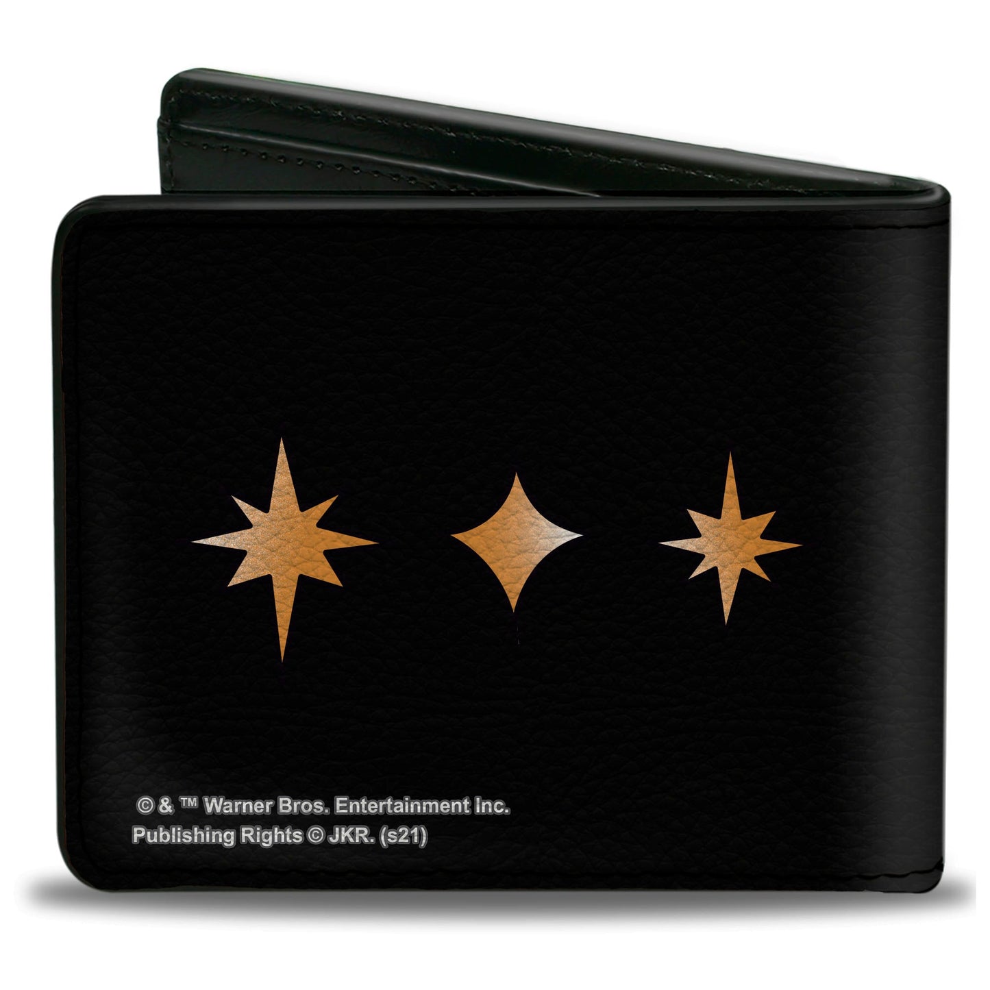 Bi-Fold Wallet - Harry Potter THE DEATHLY HALLOWS Symbol THREE BROTHERS LONGING POWER HUMILITY Tattoo Black