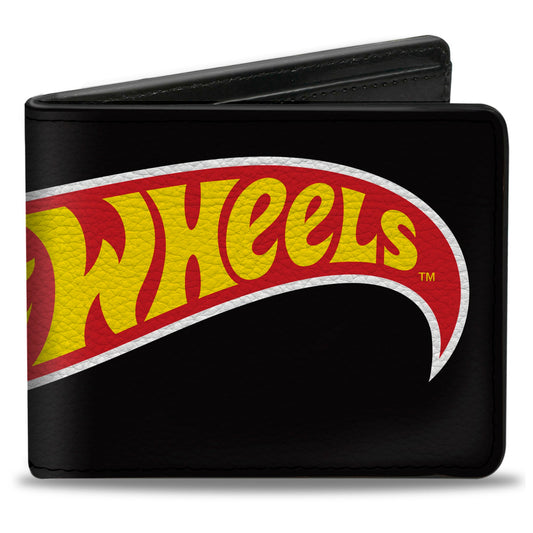 Bi-Fold Wallet - HOT WHEELS Classic Flame Logo Stretch Black/Red/Yellow