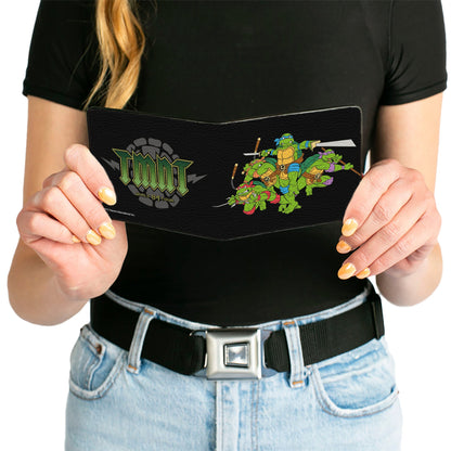 Bi-Fold Wallet - Classic TMNT Group Pose + TMNT WORLD TOUR 84 Black Green