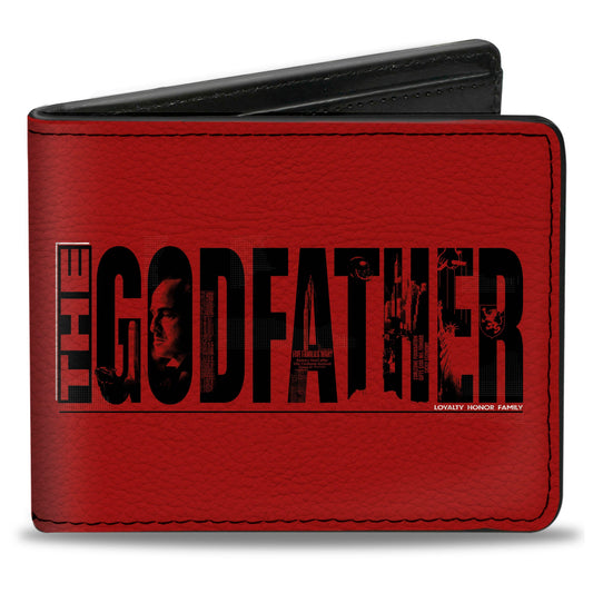 Bi-Fold Wallet - THE GODFATHER LOYALTY HONOR FAMILY Red/Black/White