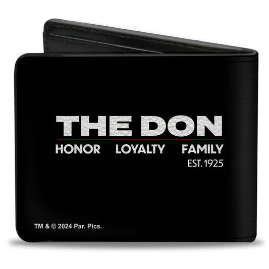 Bi-Fold Wallet - The Godfather Vito Corleone THE DON LOYALTY HONOR FAMILY Black/White/Red