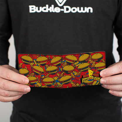 Bi-Fold Wallet - MMPR Power Rangers Retro Alpha 5 Pose Stacked